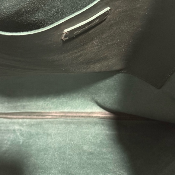 Madewell The Magazine Black Leather  Tote Bag Minimalist Business Casual - Picture 6 of 8